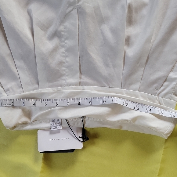 ZARA  Women’s Wide Leg Pants Cream  size S - Picture 9 of 14